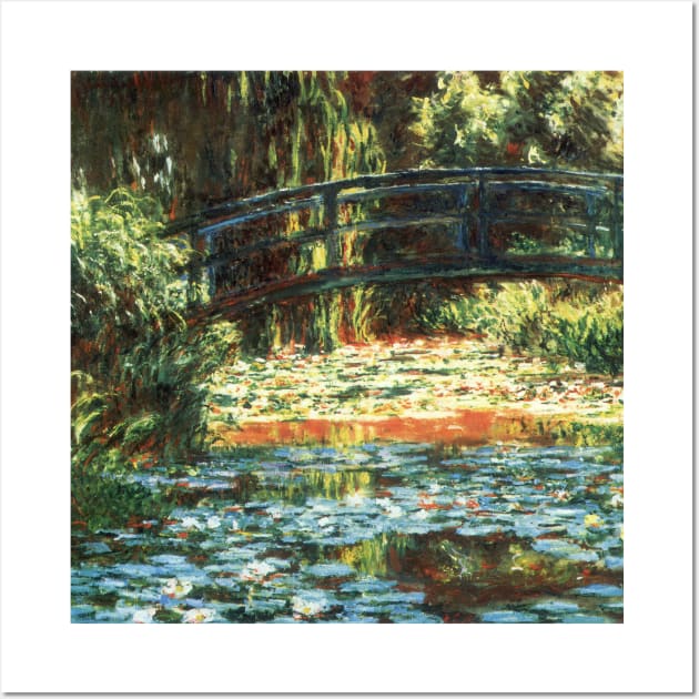 The Bridge Over The Water Lily Pond by Claude Monet Wall Art by MasterpieceCafe